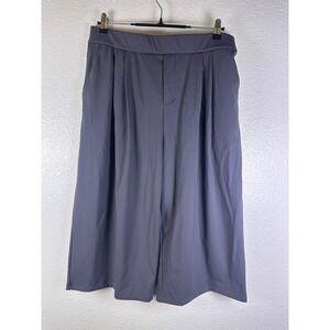 G4Free ShiftReady Wide Leg Crop Pants Gray Pleated Athletic Trousers XL
